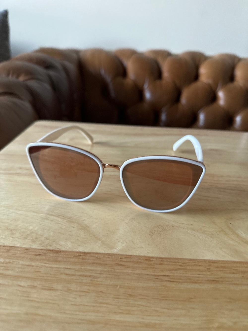 White Rimmed Cat-Eye Sunglasses from Target